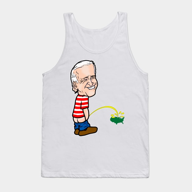 Peeing Tank Top by the Mad Artist